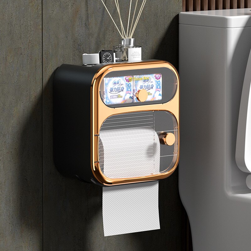 MultiBox Wall-Mounted Toilet Paper Towel Storage Box