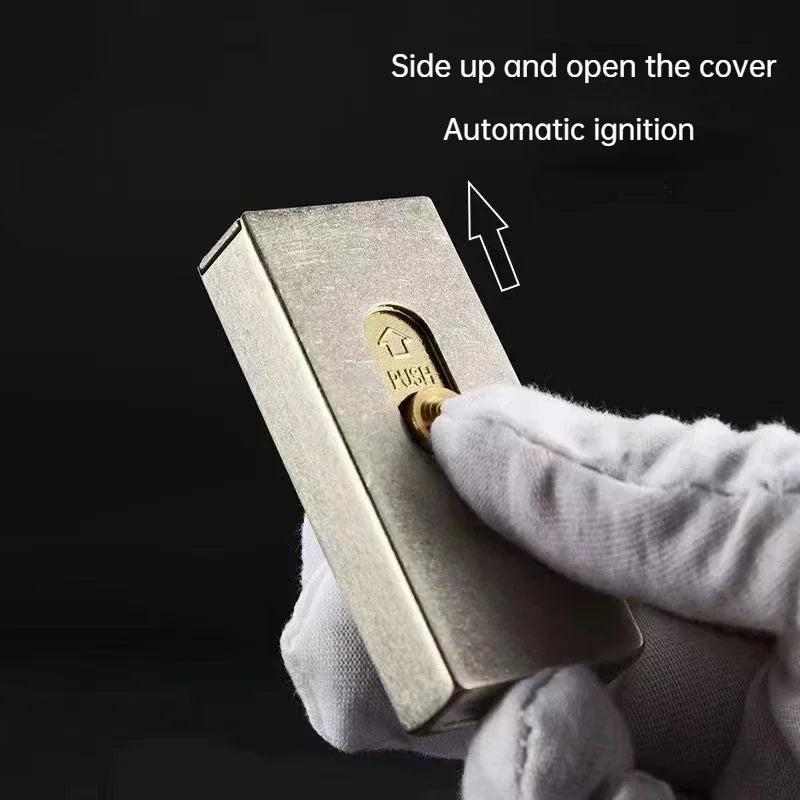 Retro Upward Slide Flame Gasoline Lighter - Image 3