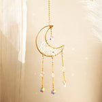 Crystal Sun Catcher Moon Decor