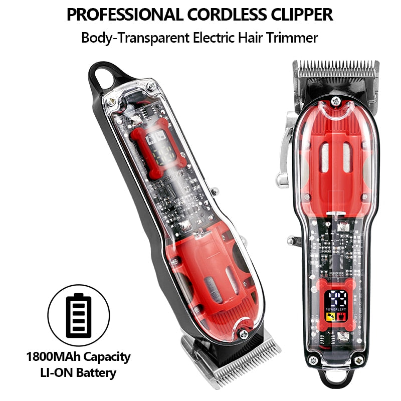 Professional Transparent LCD Hair Trimmer - Image 6