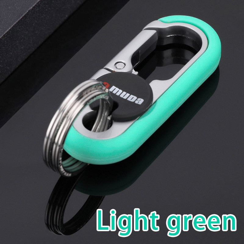 Steel Secure Double Ring Hook Keychain - Image 4