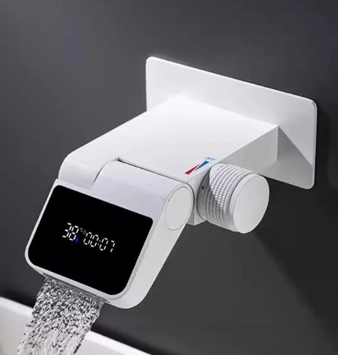 Modern Adjustable Flow Touchless LED Temperature Faucet - Image 4