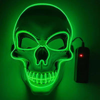 Neon LED Skeleton Party Mask - Image 1