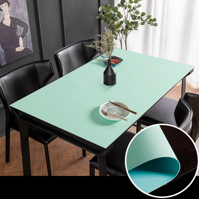 Nordic Minimalist Leather Waterproof Table Protector Mat - Image 11