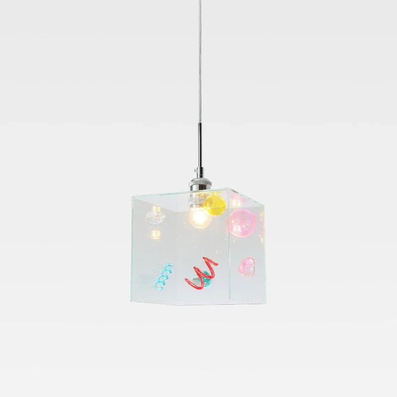 Confetti Cube Minimal Pendant Lamp - Image 6