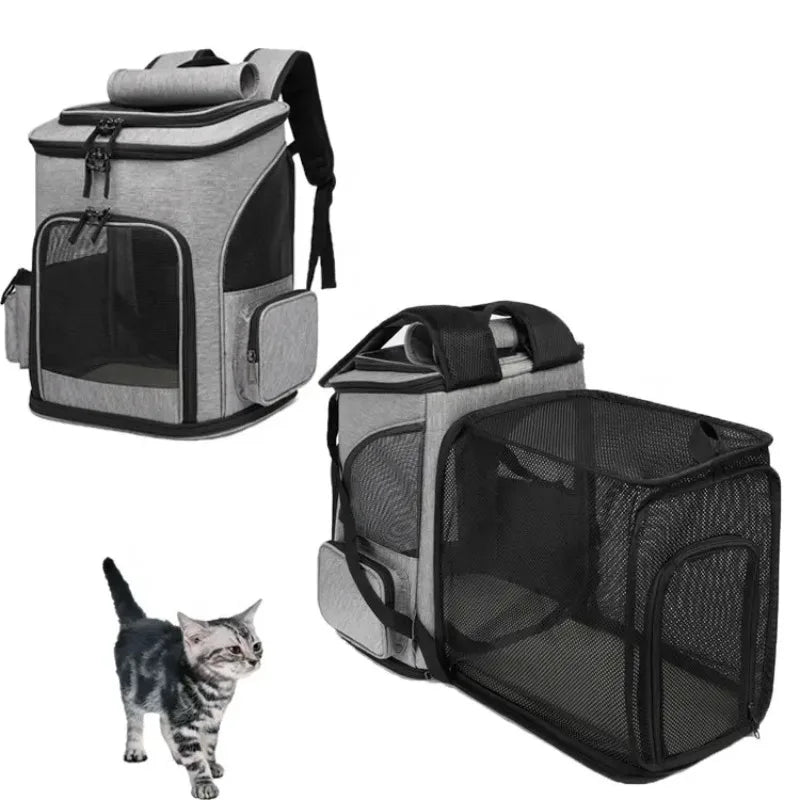 Pet Travel Breathable Expandable Backpack - Image 4