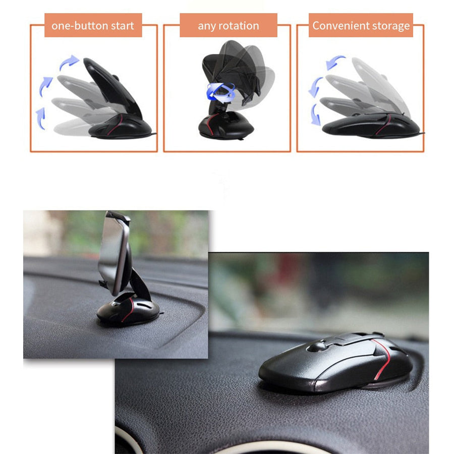 360 Rotating Foldable Car Dashboard Phone Holder - Image 4