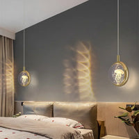 Nordic Crystal Halo Pendant Light - Image 1