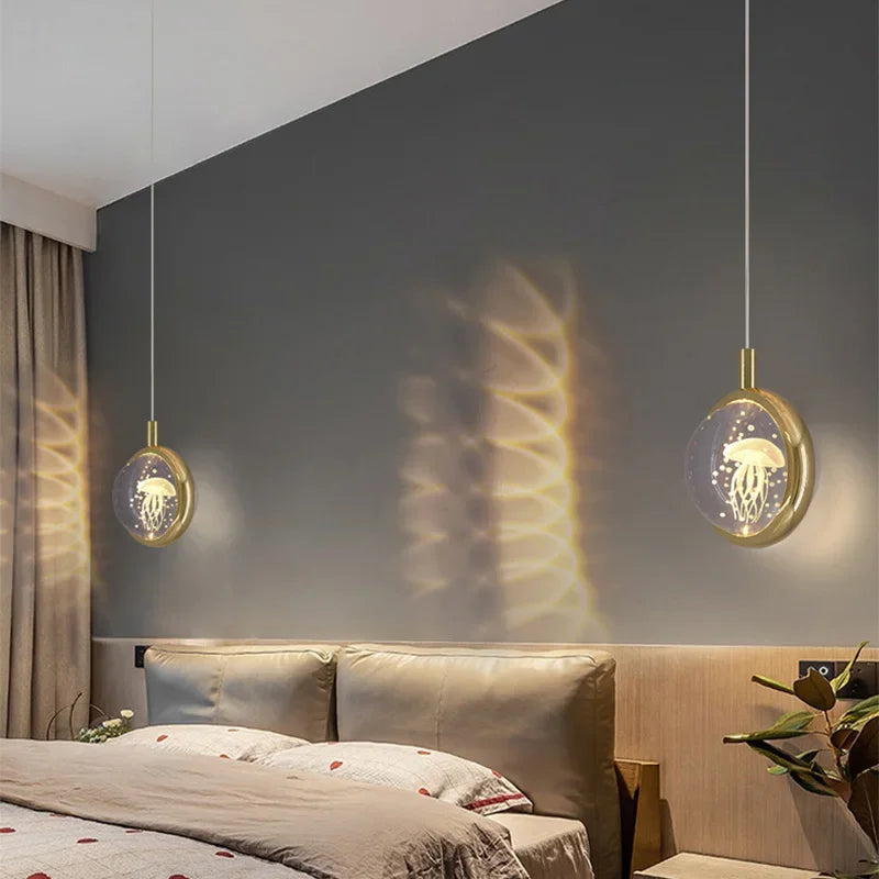 Nordic Crystal Halo Pendant Light - Image 1