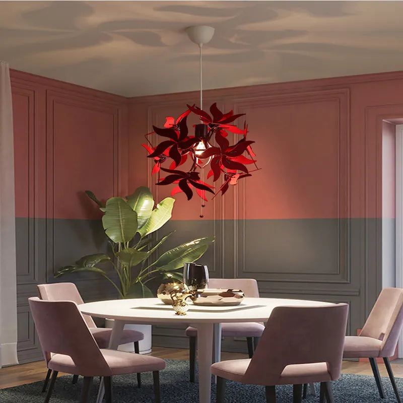 Elegant Retractable Bauhinia Blossom Pendant Light - Image 0