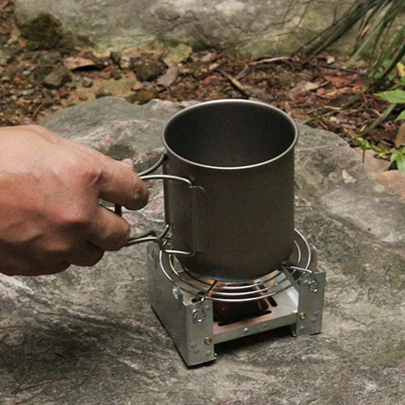 Ultra-Lightweight Folding Ironwood Pocket Size Burner - Image 2