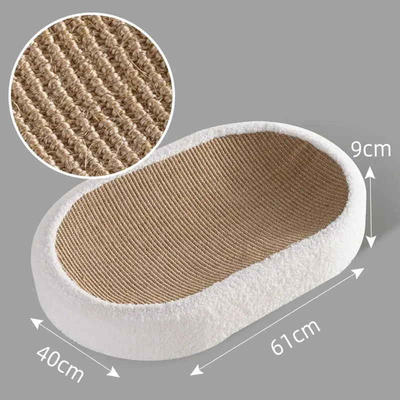 Cat Scratch Nest Oval Bed - Image 9