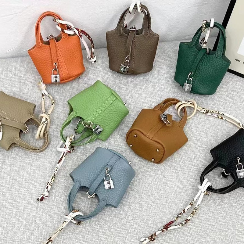 Cowhide Stylish Bag Airpods Case - Image 0