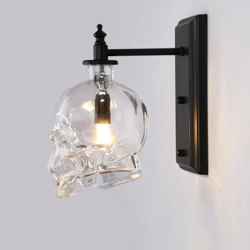 Gothic Skull Bottle Retro Wall Lamp - Image 0