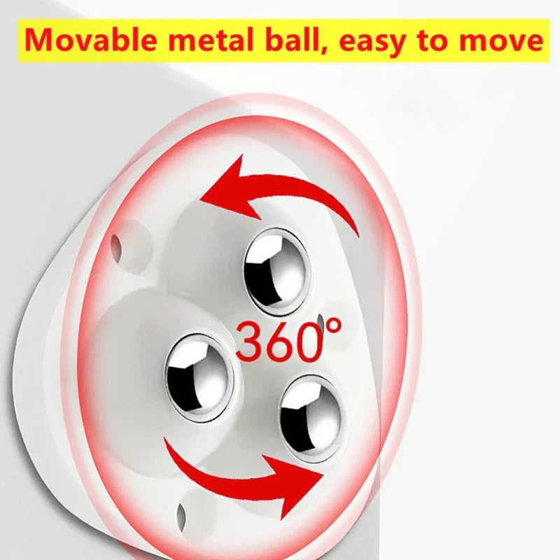 Self-Adhesive Full Rotating Furniture Mover Wheel Rollers