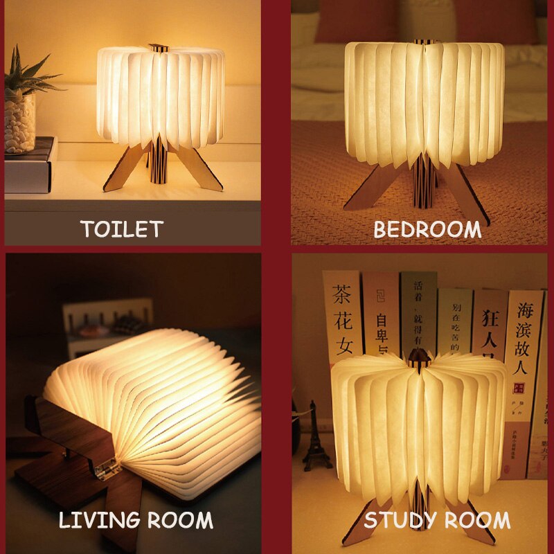Story Time LED Foldable Book Light Decor - Image 2