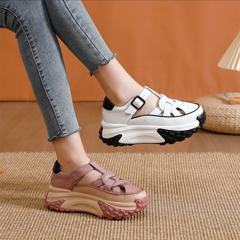 Thick Sole Comfy Steps Sandals - Image 2