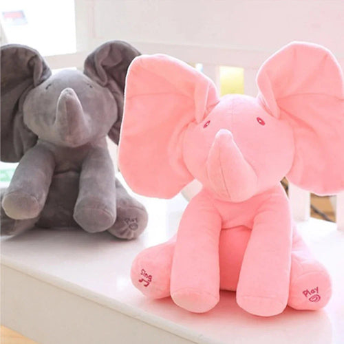 Playful Tunes Electric Hide and Seek Plush Elephant - Image 0