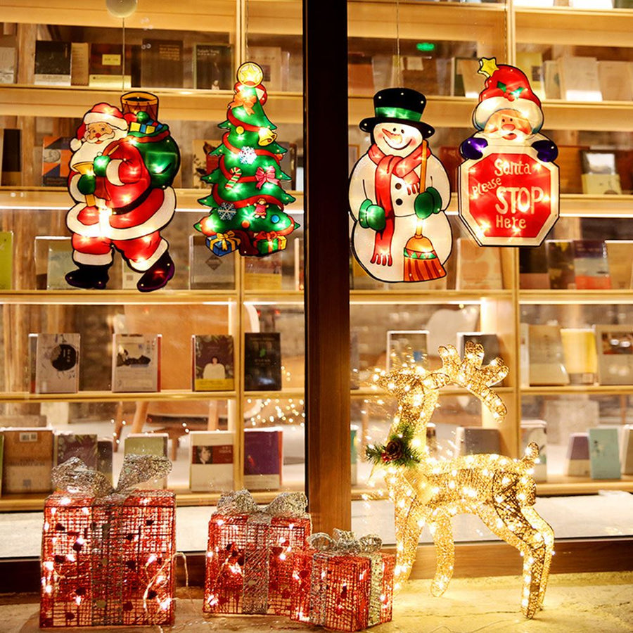 Flashing Christmas Decor Window Hanging Lights - Image 2