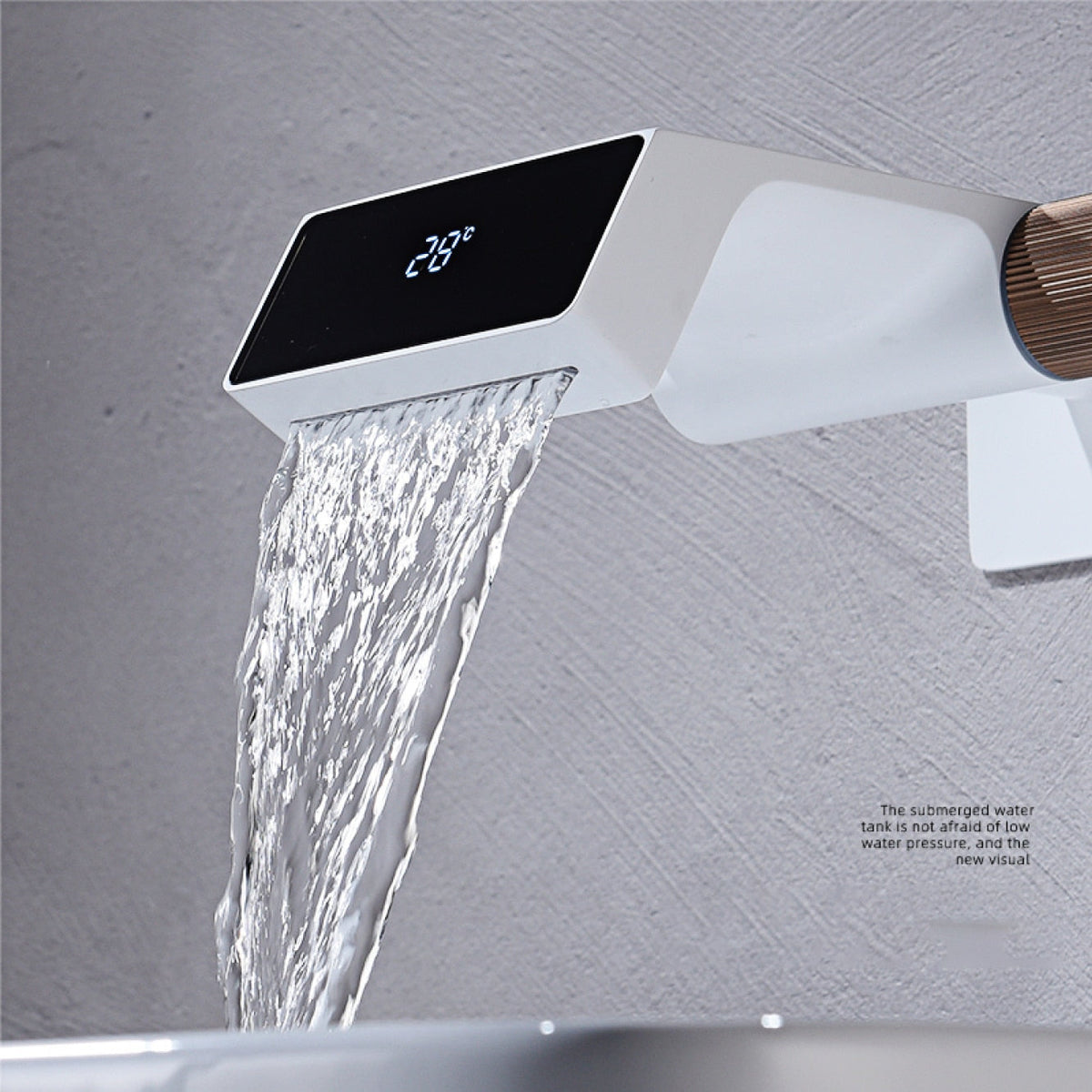 High-End Digital Display Futuristic Bathroom Faucet