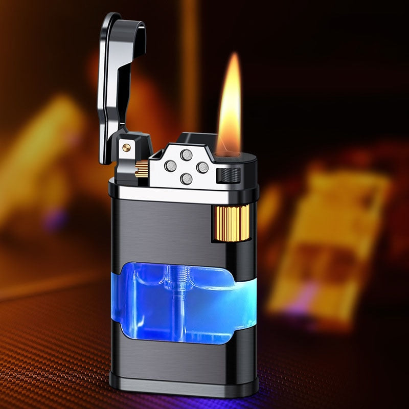 Blue Flame Metal Windproof Gas Lighter - Image 9