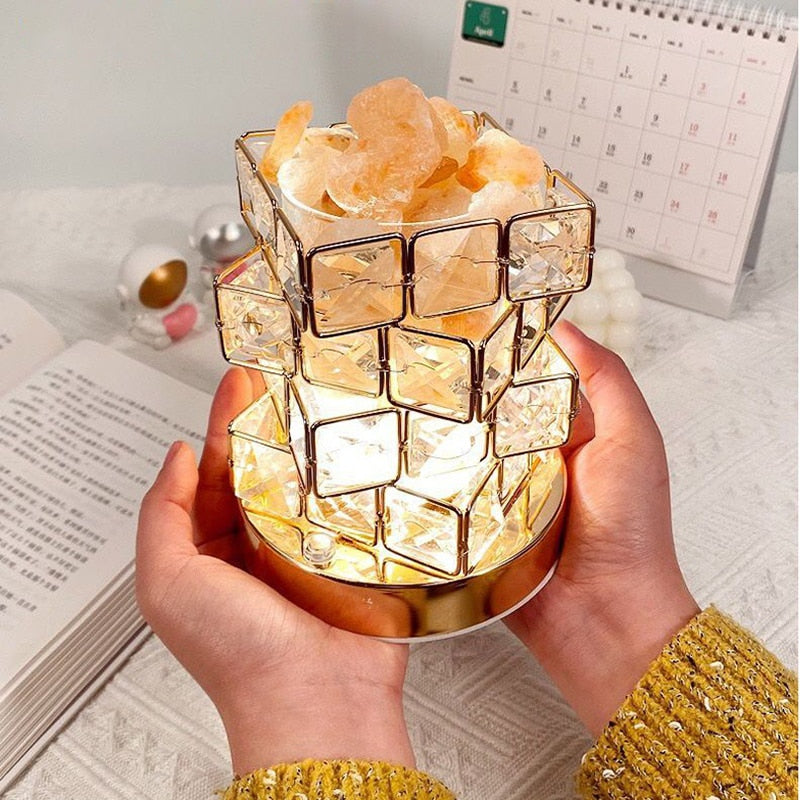 Crystal Room Mood Ambient Geo Shimmer Cube Light - Image 0