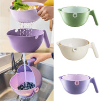 Double Layer Quick Vegetable Drainer Basket - Image 2