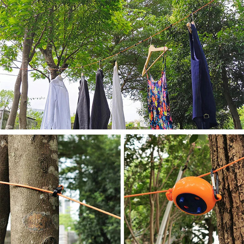Adjustable Retractable Portable Travel Friendly Clothesline - Image 2