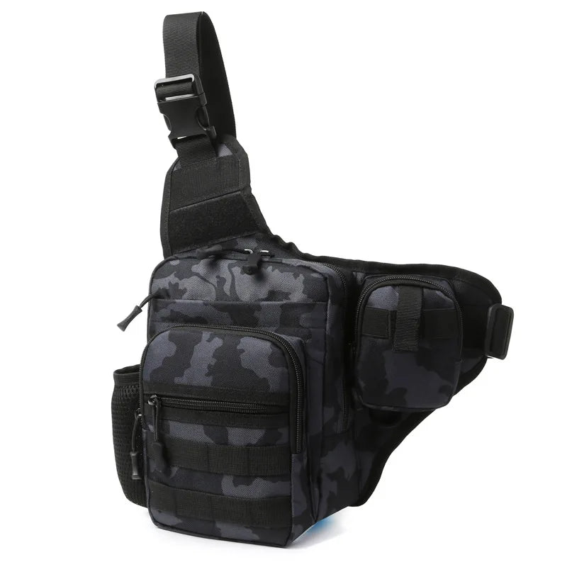 Multi-Pocket Crossbody Compact Hiking Chest Bag - Image 10