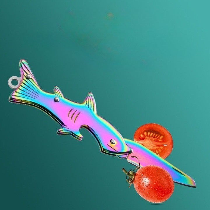 Sharp Shark Multifunctional Toothpick Knife Keychain - Image 5