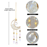 Crystal Sun Catcher Moon Decor