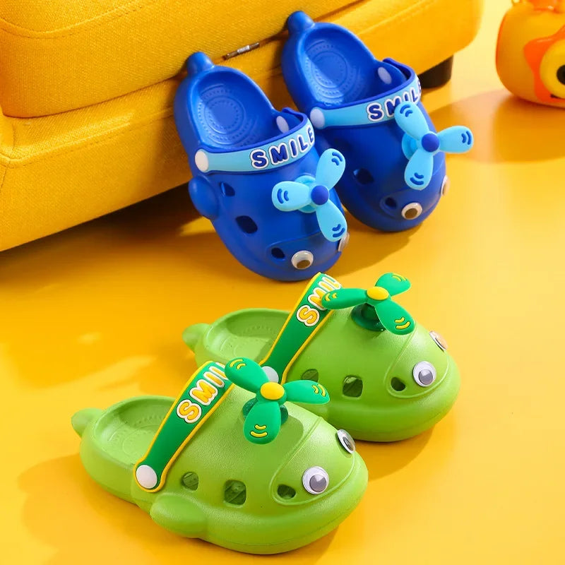 Cute Helicopter Kids Soft Slippers - Image 3