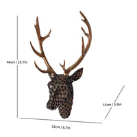 Artistic Deer Head Sculptural Wall Decor - Image 5