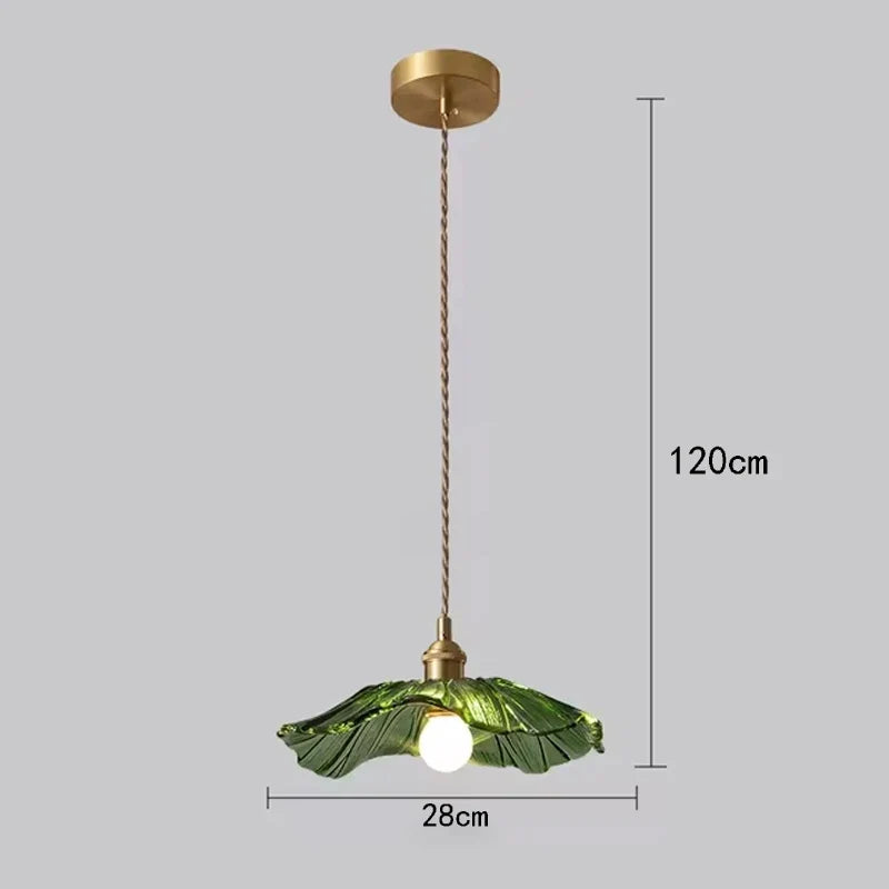 Blush Bloom Vintage Glass Pendant Light