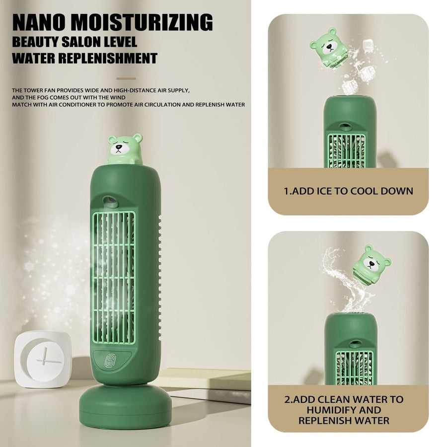 Mini Bear Air Cooler Humidifier Fan - Image 4