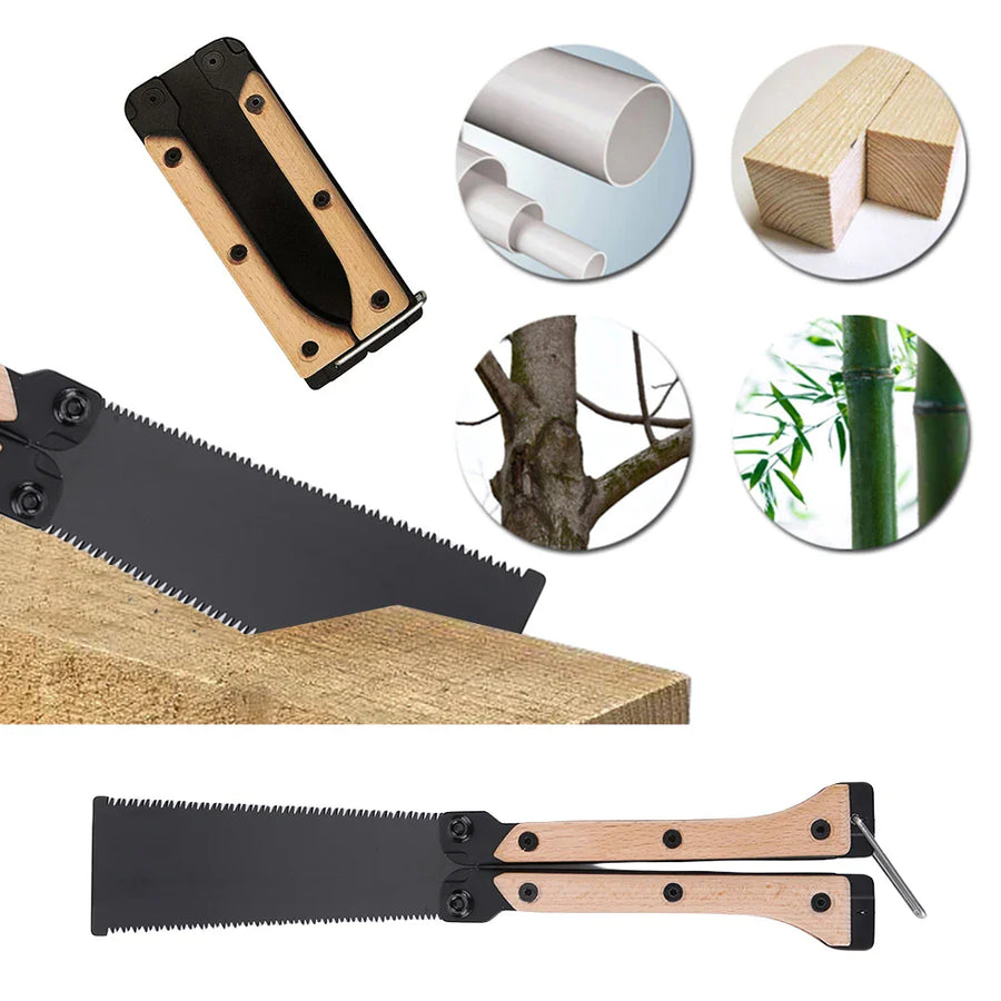 Sharp Double-Sided Mini Foldable Hand Saw - Image 1