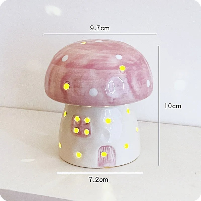Dreamy Mushroom Shape Ceramic Bedside Lamp - Image 8