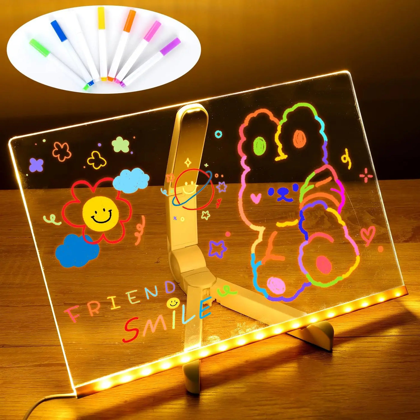 Bright Story Neon Sketch Drawing Board - Image 5