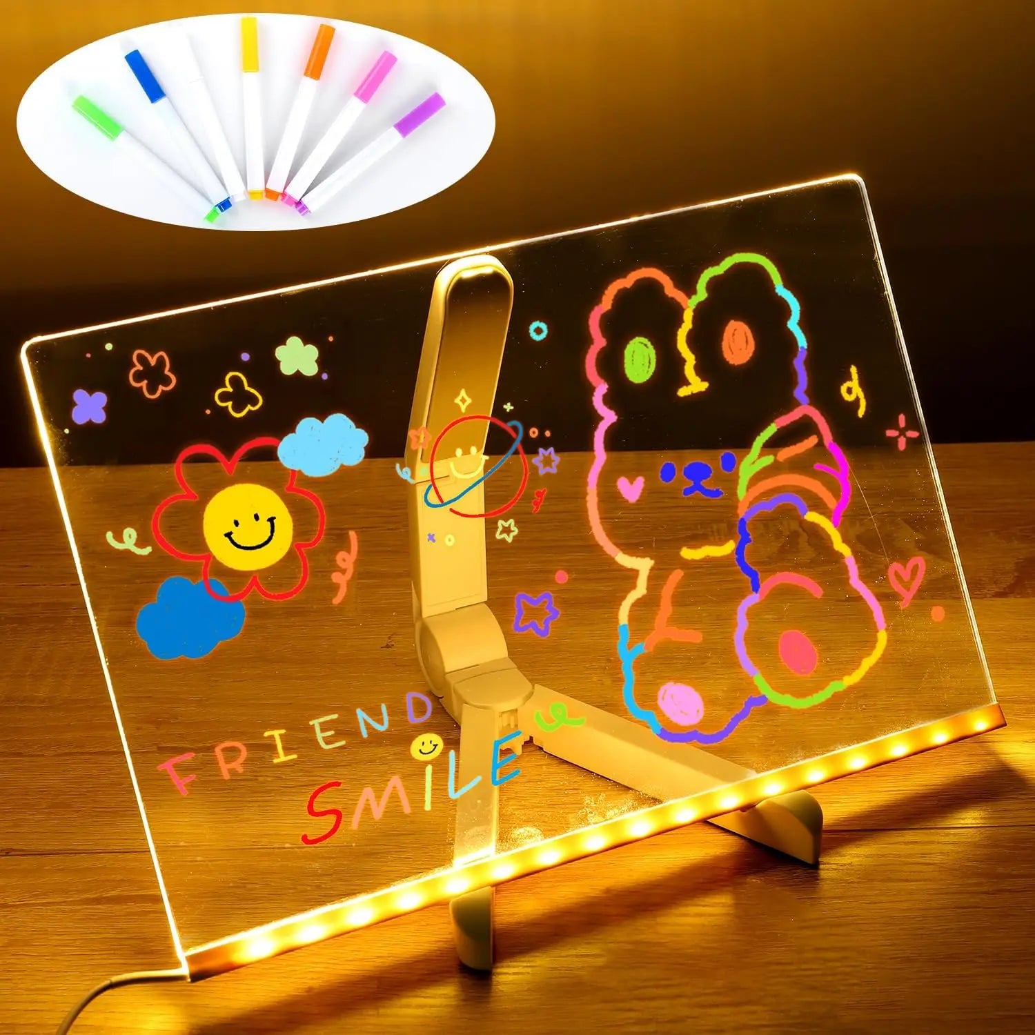 Bright Story Neon Sketch Drawing Board - Image 5