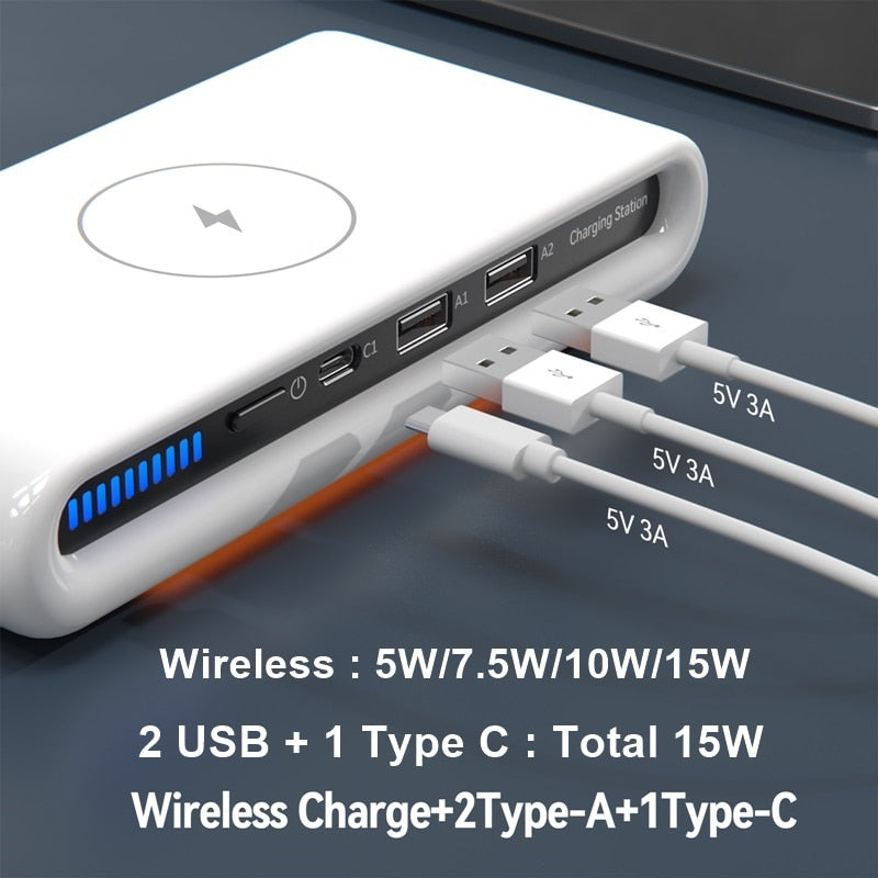 4in1 Smart Wireless Charging Station