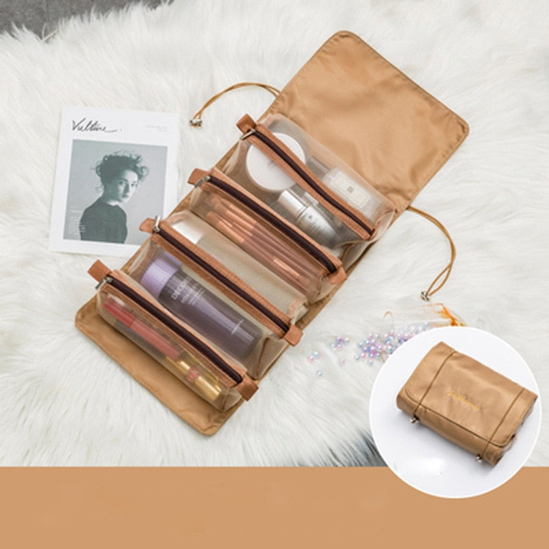 Foldable Detachable Mesh Cosmetic Travel Bag - Image 3