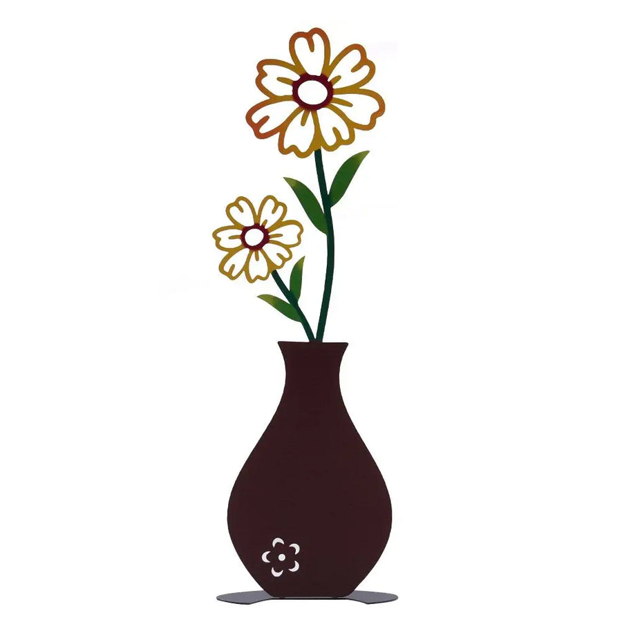 Flower Sketch Desktop Vase Decor