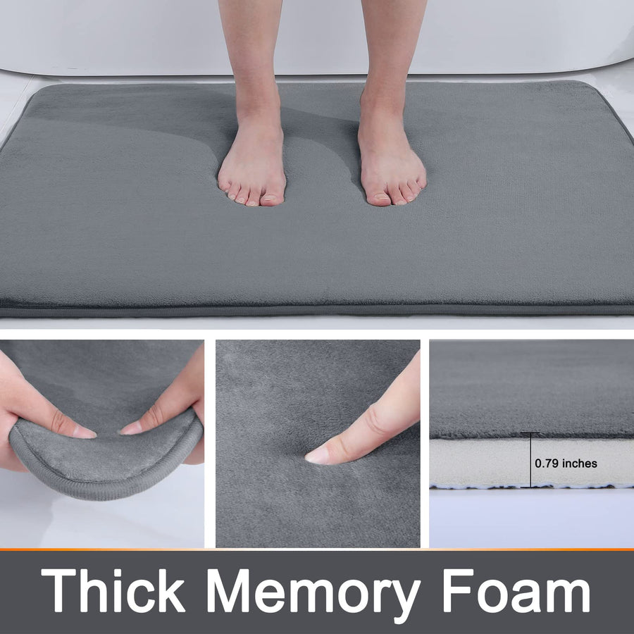Quick Absorbent Anti Slip Memory Foam Bath Mat - Image 2