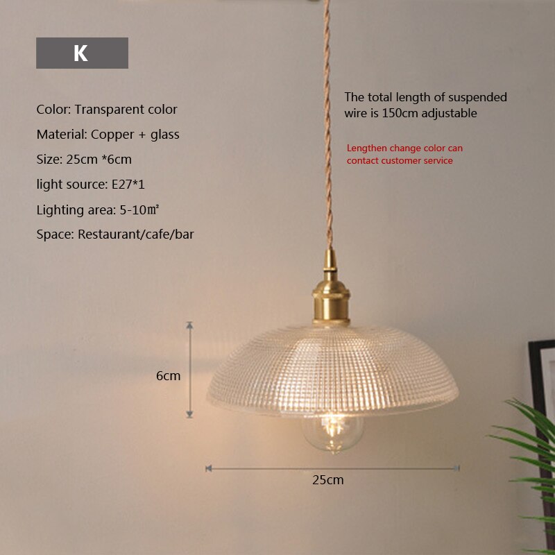 Nordic Brilliance Transparent Glass Pendant Lamp - Image 26