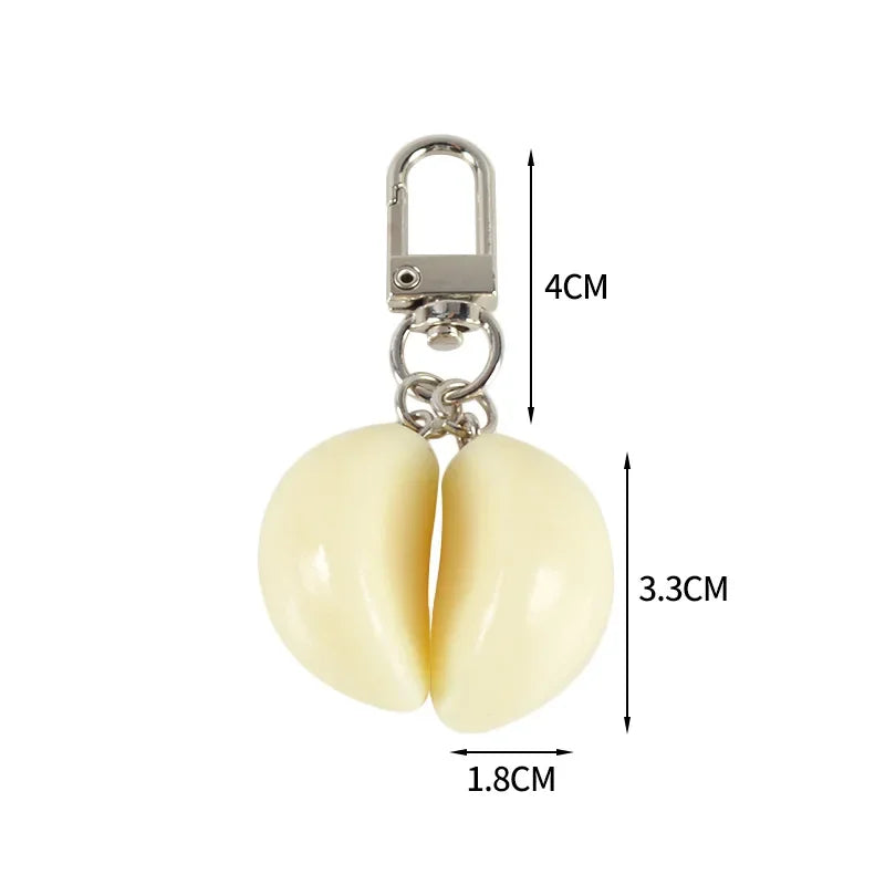 Garlic Pendant Unique Keychain