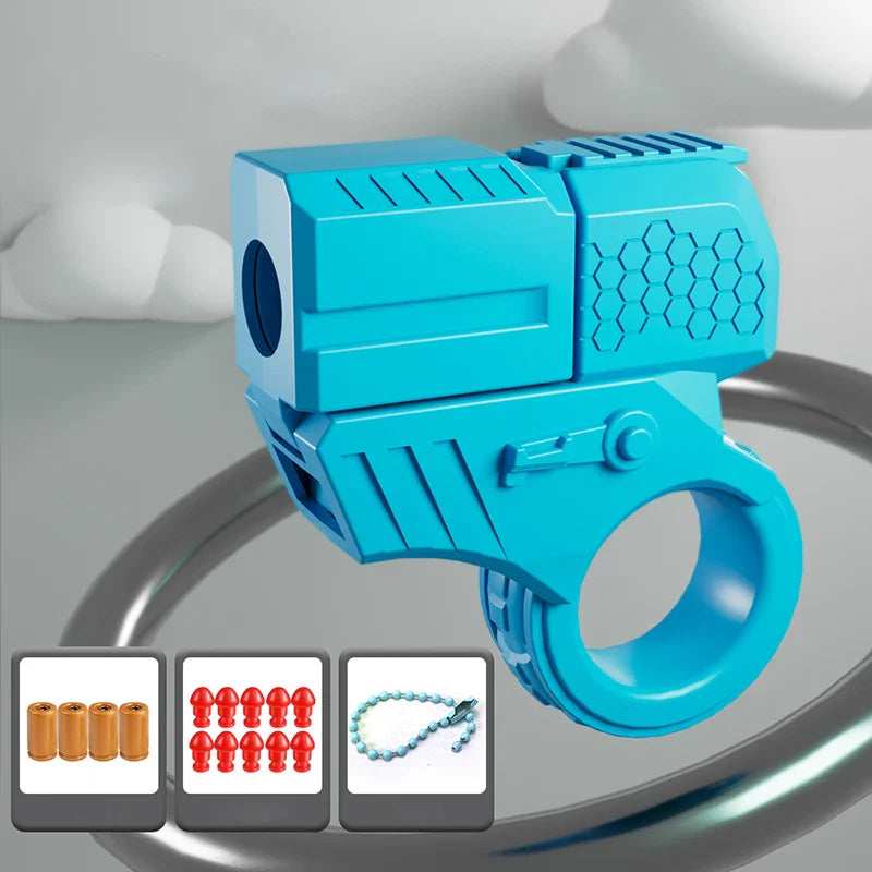 Mini Shell Launcher EDC Finger Ring Toy Gun