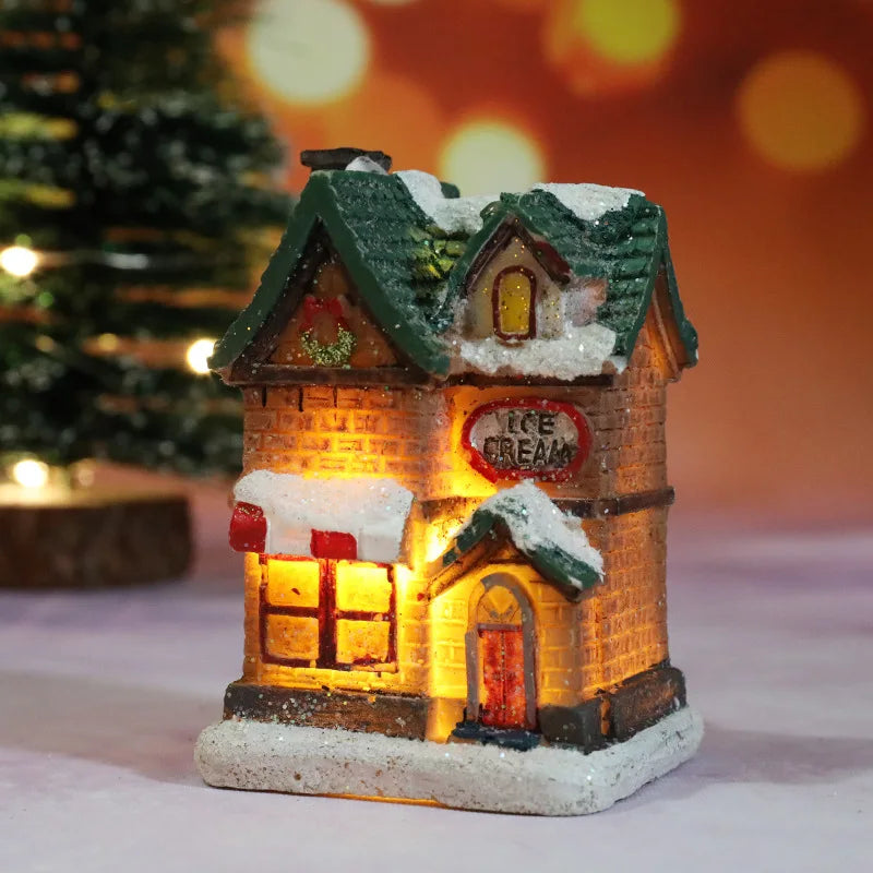 Winter Dreams LED Christmas House Figurines - Image 6