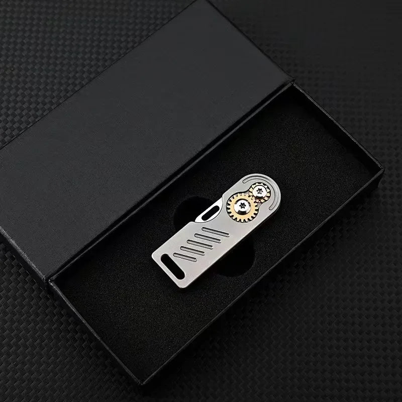 Titanium Gear Folding EDC Knife - Image 4