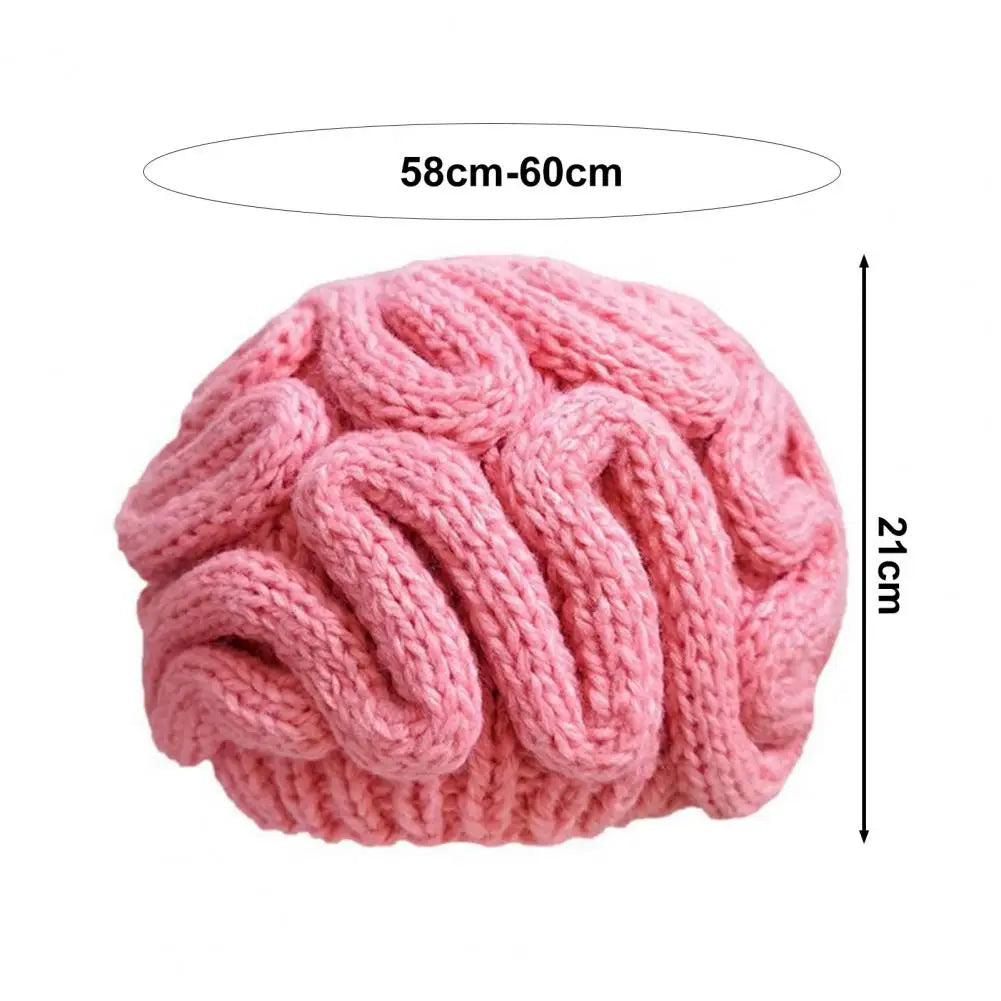 Too Much IQ Knitted Brain Beanie - Image 7