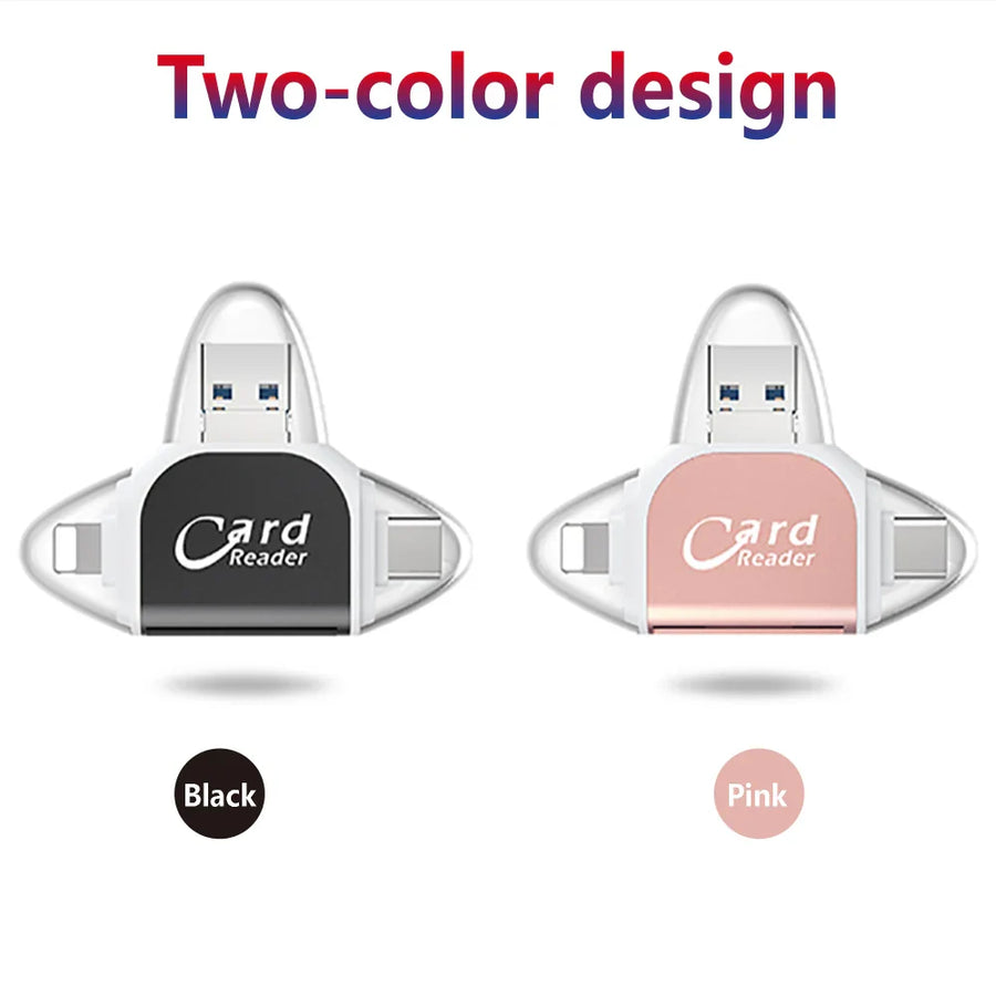 Multi-Port 4in1 Universal SD TF Card Reader - Image 4